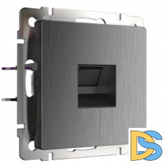 Розетка Ethernet RJ-45 (графит рифленый) W1181004