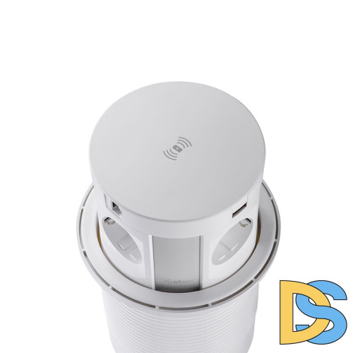 Блок розеток 107J (4 секции, 2 USB и RJ-45) Mebax 00-00001172