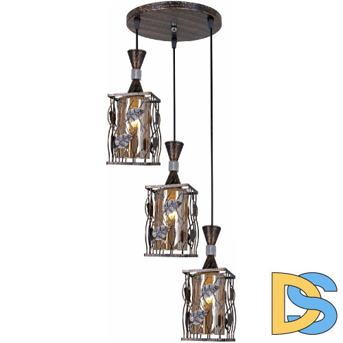 Подвесной светильник Reluce 03653-0.4-03 BK+GD