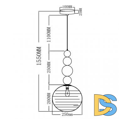 Подвесной светильник Moderli Arti V10913-P