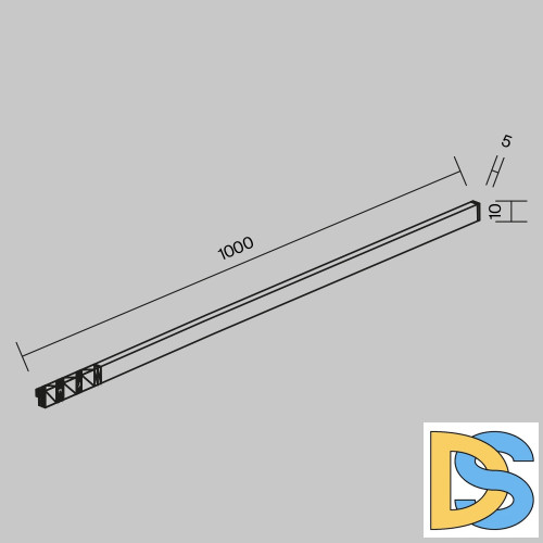 Трековый магнитный светильник Maytoni Flex TR186-1-8W4K-B