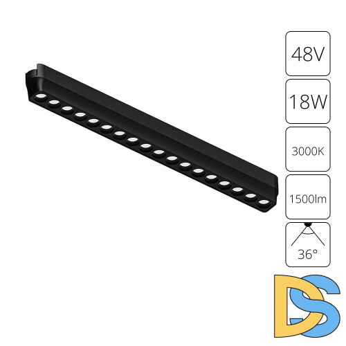 Трековый магнитный светильник Arte Lamp Rapid A1169PL-1BK