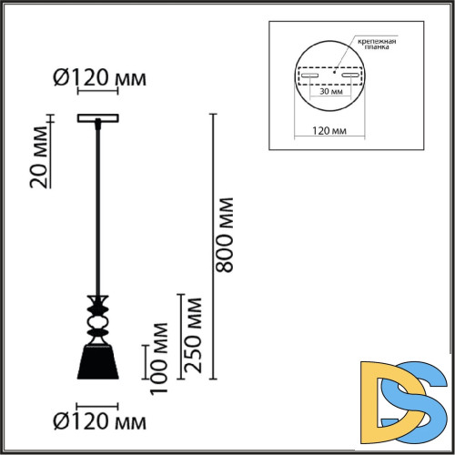 Подвесной светильник Lumion Suspentioni Manola 8048/1A