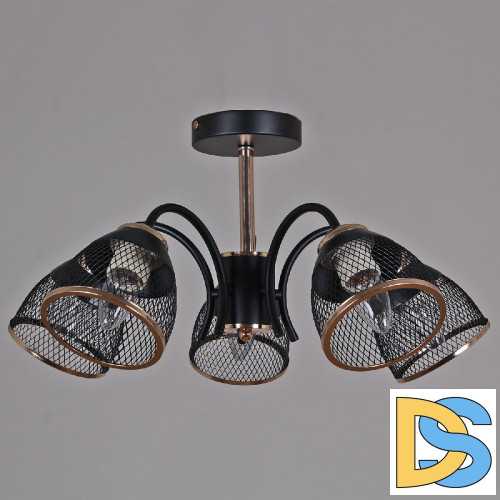 Люстра на штанге Reluce 01505-0.3-05 BK+FGD