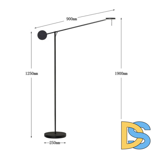 Торшер Delight Collection 8655F black