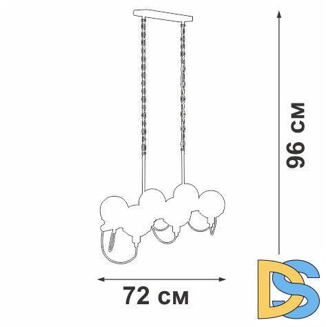 Подвесная люстра Vitaluce V2862-1/6