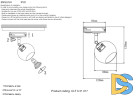 Трековый однофазный светильник Crystal Lux CLT 0.31 017 BL