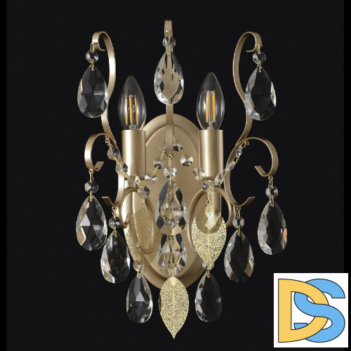 Бра Crystal Lux ESMIRALDA AP2 GOLD