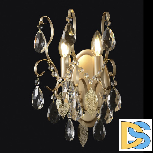 Бра Crystal Lux ESMIRALDA AP2 GOLD