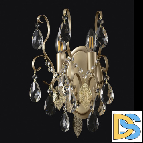 Бра Crystal Lux ESMIRALDA AP2 GOLD