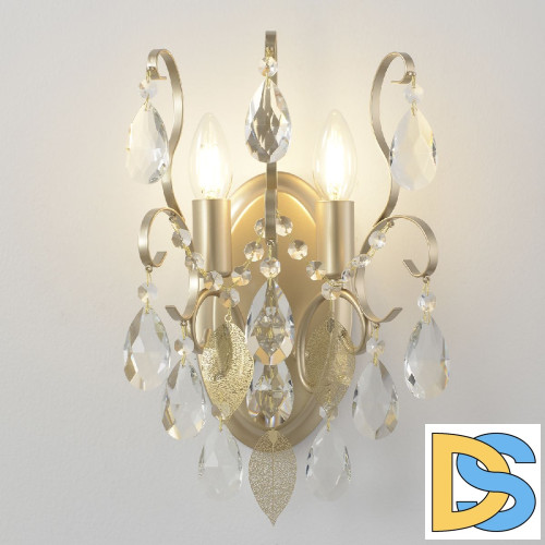 Бра Crystal Lux ESMIRALDA AP2 GOLD