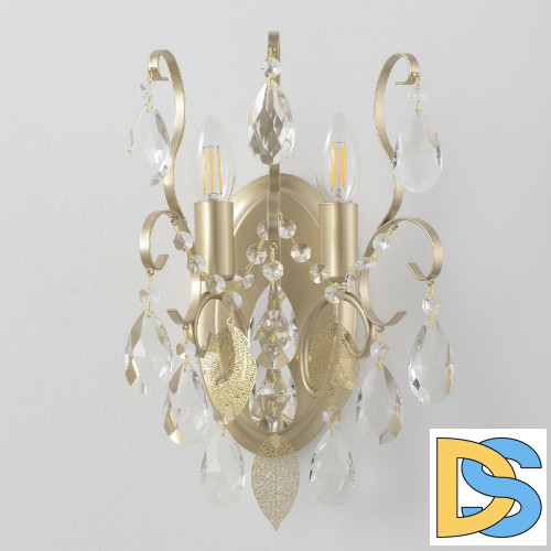 Бра Crystal Lux ESMIRALDA AP2 GOLD