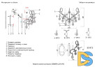 Бра Crystal Lux ESMIRALDA AP2 GOLD