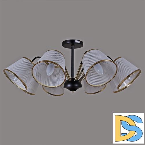 Люстра на штанге Illumico IL0344-8CSQ-79 BK AB