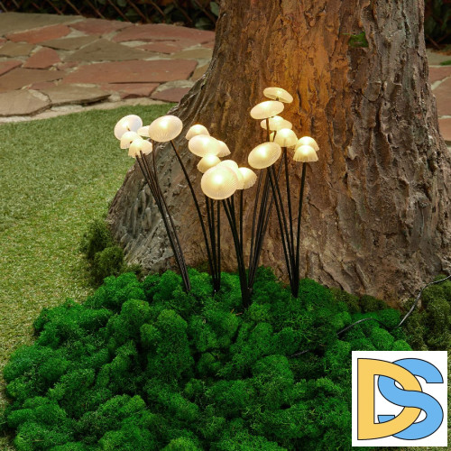 Садовый светильник на солнечной батарее Uniel USL-S-832/PM030 FAIRY MUSHROOMS SET25 UL-00011677