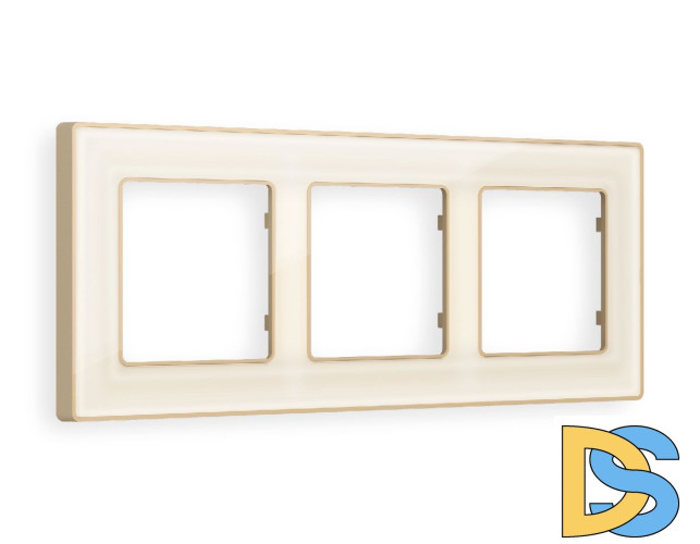 Рамка трехместная Ambrella Volt Arctic AF580343