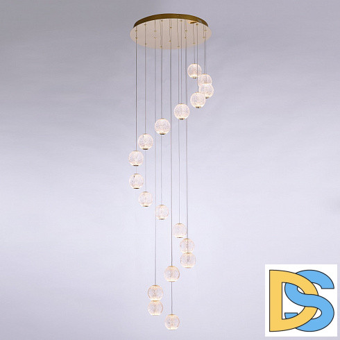 Подвесная люстра DeLight Collection Elliot Diamante MD20001012-18A gold