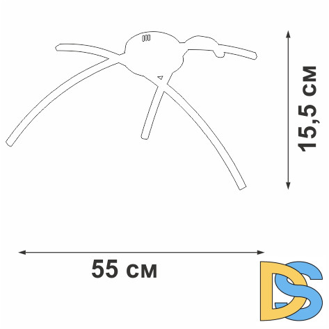 Потолочный светильник Vitaluce V2709-8/3PL