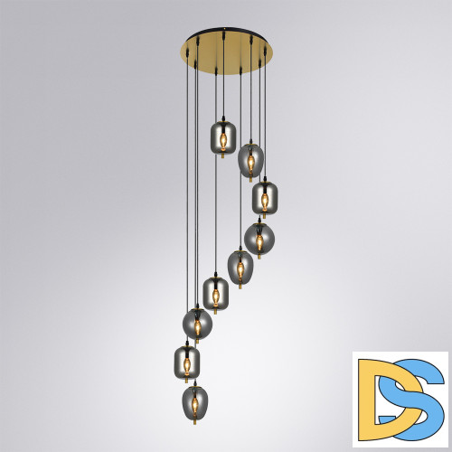 Каскадная люстра Arte Lamp Freddie A2231SP-9PB