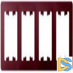 Рамка 4-ая (четверная), Баклажановый, серия Glossa, Schneider Electric