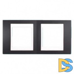 Рамка 2-ая (двойная), Серо-зеленый/Белый, серия Unica, Schneider Electric