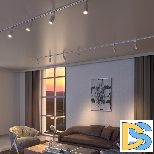 Трековый светильник Elektrostandard Svit GU10 хром матовый MRL 1013 4690389151910