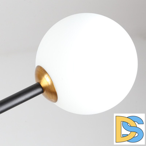 Люстра на штанге Delight Collection Bistro Globe 9389P/9 black/gold
