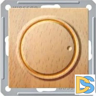 Диммер поворотно-нажимной, 600Вт для л/н и эл.трансф., Бук (пластик), серия Wessen 59, Schneider Electric