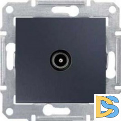 Розетка телевизионная оконечная ТV, Графит, серия Sedna, Schneider Electric