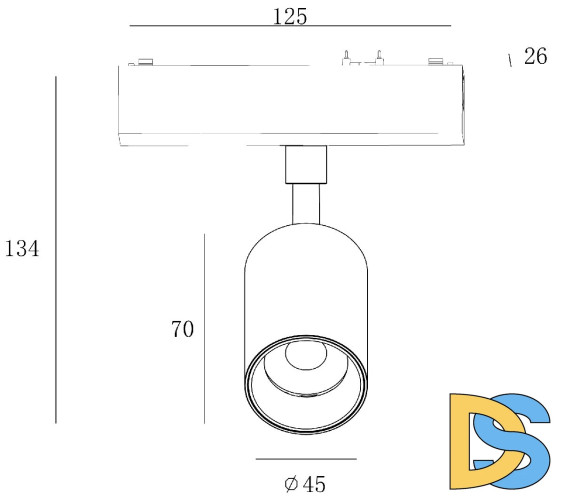 Трековый светильник SWG PRO SL-SLIM-SPBL-10-CCT 022086