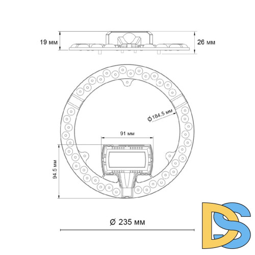 Светодиодный модуль Novotech Vax LED 30W 4000K 357752