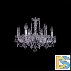 Подвесная люстра Bohemia Ivele Crystal 1402/6/160 Ni Leafs