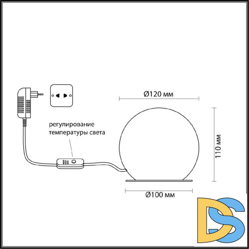 Настольная лампа Odeon Light Marbella 6685/8TL