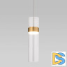 Подвесной светильник Eurosvet Lumen 50244/1 LED латунь/прозрачный a061286