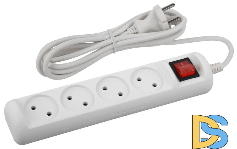 Удлинитель электрический Эра U-4s-1,5m-2x1 Б0044052