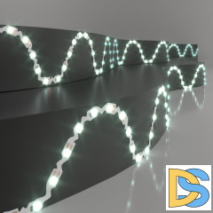 Светодиодная гибкая лента Elektrostandard гибкая 12V 6W 60Led 2835 IP20 холодный белый, 5м 4690389167027