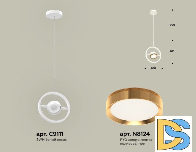 Подвесной светильник Ambrella Light Traditional (C9111, N8124) XB9111103