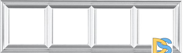 Рамка четырехместная Jung EPD484AL