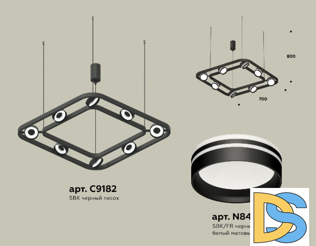 Подвесная люстра Ambrella Light Traditional (C9182, N8478) XB9182153