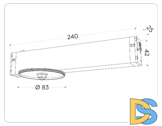 Крепеж для корпуса Ambrella Light DIY Spot A2542