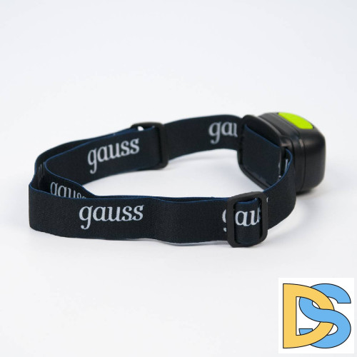 Налобный светодиодный фонарь Gauss аккумуляторный 40х60 220 лм GF402