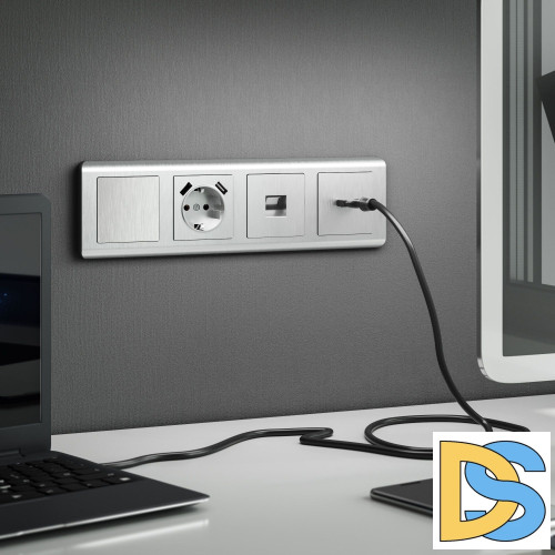 Заглушка Werkel (серебряный рифленый) W1159209