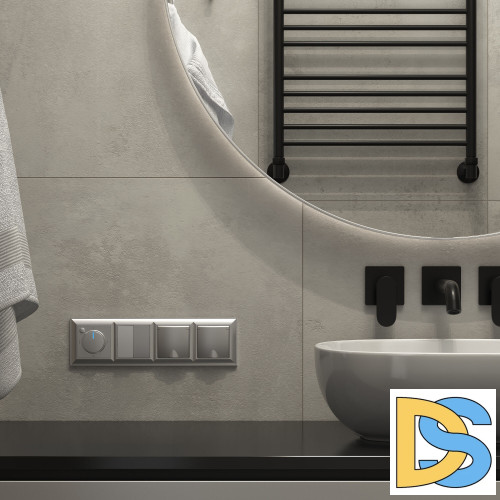 Рамка на 4 поста Werkel Fiore (серебряный) W0042206