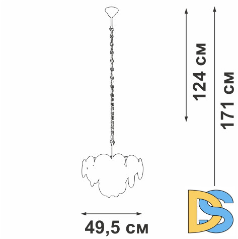 Подвесная люстра Vitaluce V5828-8/6+1