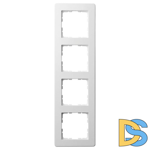 Рамка Jasmart G-Flex 4-постовая белый глянцевый поликарбонат G1104W