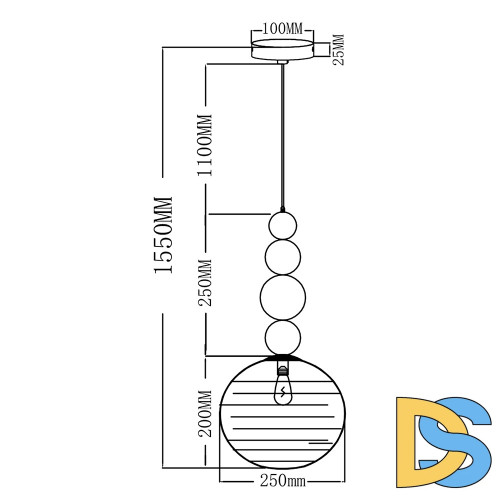 Подвесной светильник Moderli Arti V10914-P