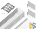 Алюминиевый накладной профиль Ambrella Light Alum Profile GP1750WH