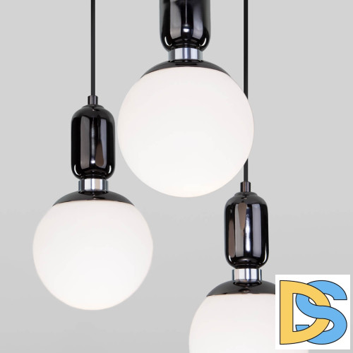 Подвесной светильник Eurosvet Bubble 50151/3 черный жемчуг