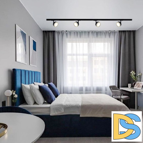 Трековый однофазный светильник Reluce 53008-9.3-001CT GX53 BK