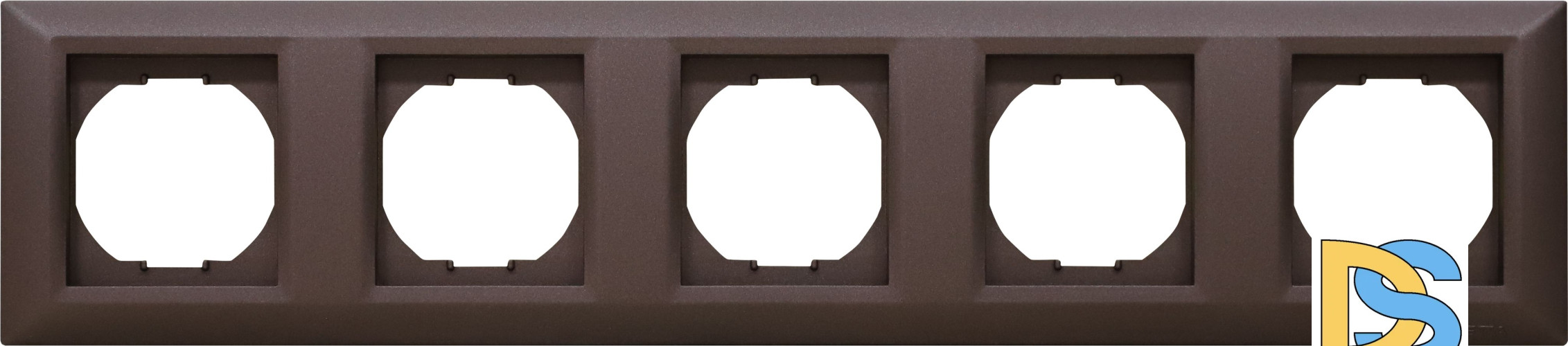 Рамка 5-я коричневая Vesta-Electric Roma Choco